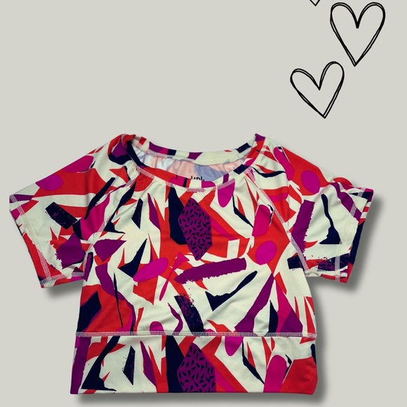 EUC - J Dow Fitness - Vibrant colors crop top in XS - Picture 1 of 3